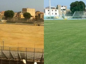 Lo stadio "prima" e "dopo"