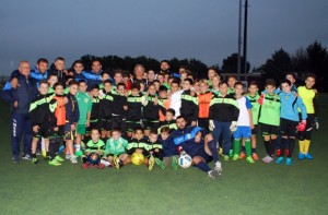 I ragazzi del Palazzolo durante lo stage col Genova