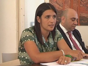 Valeria Troia col sindaco Garozzo