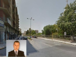 Viale Luigi Cadorna, nel riquadro Francesco Candelari