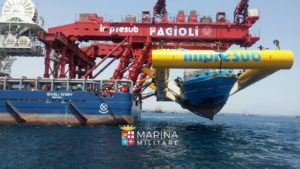 La Levoli Ivory con il relitto