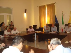 Un momento dell'incontro alla Provincia