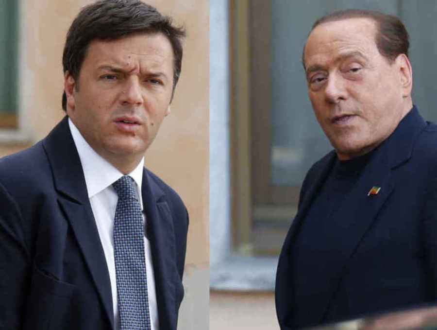 Matteo Renzi e Silvio Berlusconi