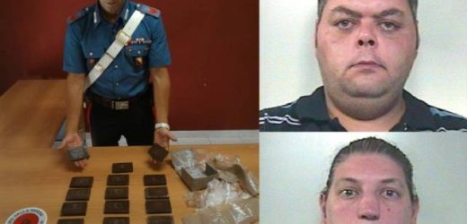 Coppia di avolesi incensurati arrestati dai Carabinieri con 15 panetti di hashish nell’auto