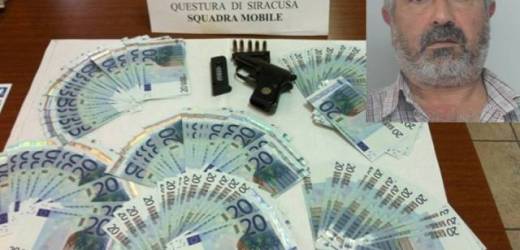 Arrestato impiegato comunale di Priolo con 199 banconote da 20 euro false ed una pistola nel borsello