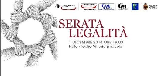 “Serata Legalità”, lunedì sera al Teatro Vittorio Emanuele di Noto