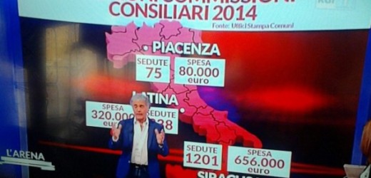 Scontro in diretta all’Arena tra i consiglieri comunali di Siracusa e Massimo Giletti su “gettonopoli”