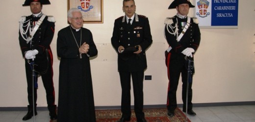 Visita questa mattina dell’arcivescovo mons. Salvatore Pappalardo al comando provinciale dei Carabinieri