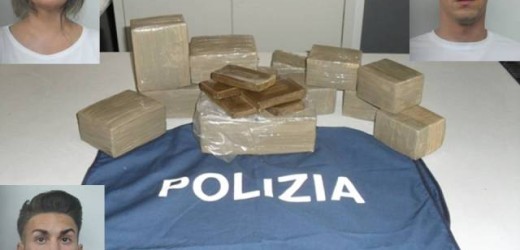 Arrestati tre siracusani con 10 kg di hashish trovati in uno zaino all’interno dell’auto sulla quale viaggiavano