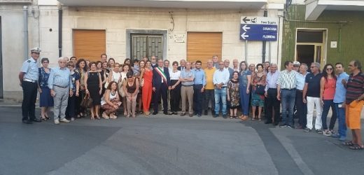 Inaugurata ieri a Canicattini “via Ann Antonina Uccello” intitolata al primo sindaco donna di Hartford (USA)
