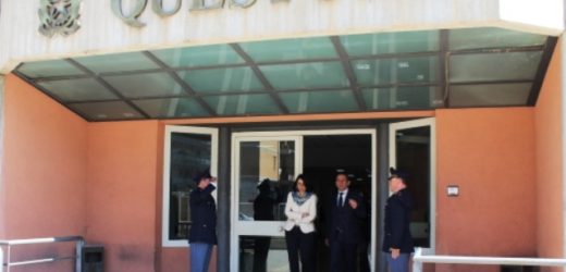 Visita del neo prefetto di Siracusa Giuseppe Castaldo alla Questura ricevuto dal neo questore Gabriella Ioppolo