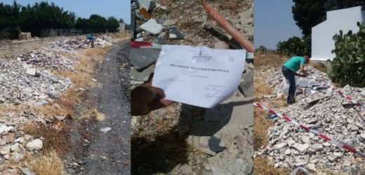 La Polizia Municipale di Siracusa sequestra una discarica abusiva in contrada Fanusa